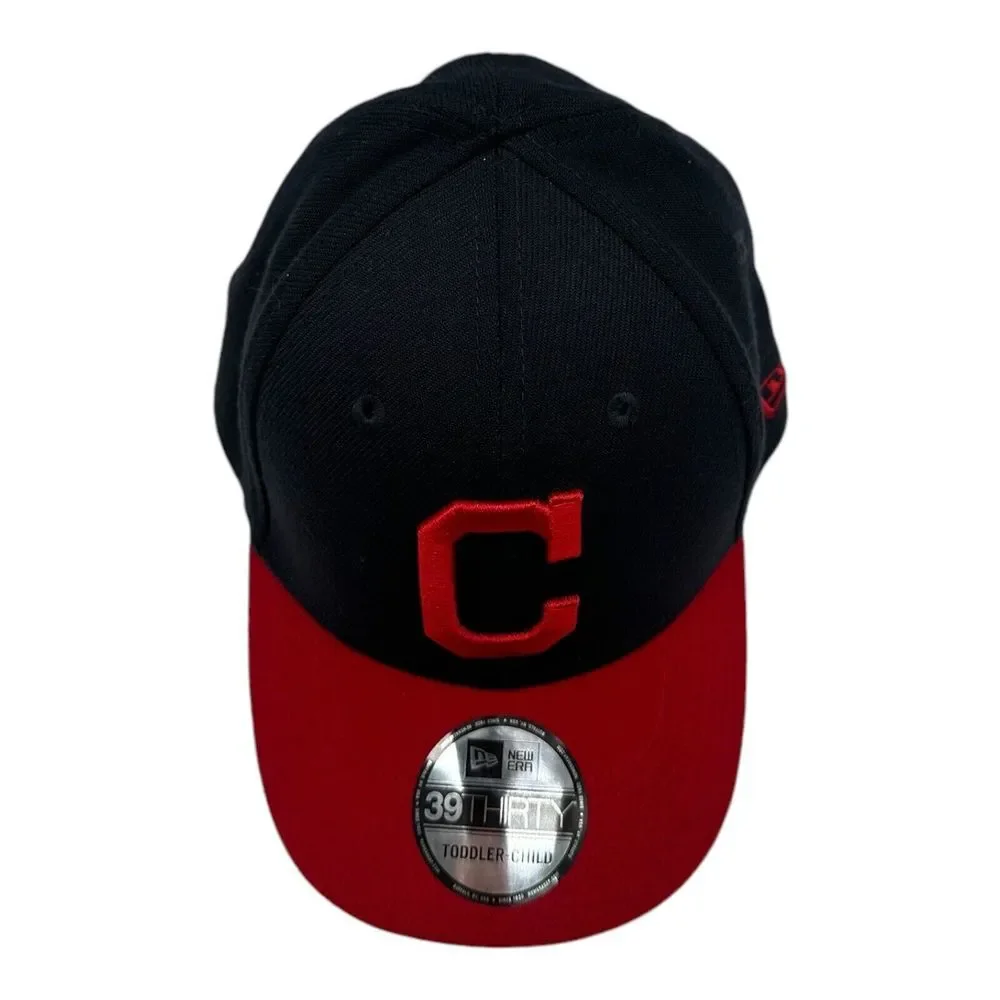 New Era 39Thirty Cleveland Indians Toddler Child‎ Hat Cap Navy Blue Red MLB